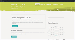 Desktop Screenshot of project-acorn.net