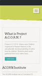 Mobile Screenshot of project-acorn.net